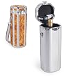 Reflex Black Lining One Bottle Insulated Aluminum Wine Case With Corkscrew