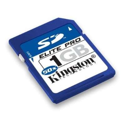 Electronics: Kingston 1 GB Elite Pro Secure Digital Memory Card   SD/1GB S  