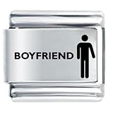 Boyfriend Italian Charms Bracelet Link