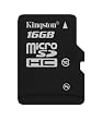 Kingston Class 10 Micro-SDHC Secure Digital 16384 MB