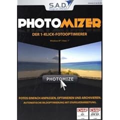 Photomizer, CD-ROM Der 1-Klick-Fotooptimierer. Fotos einfach anpassen, optimieren und archivieren. Automatische Bildoptimierung mit Stapelverarbeitung. F�r Windows XP/Vista/7