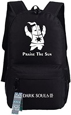 Stail Shop Dark Souls 3 Backpack Knights of the sun Bags more color (Black 2)