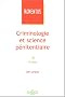 Criminologie et science p�nitentiaire