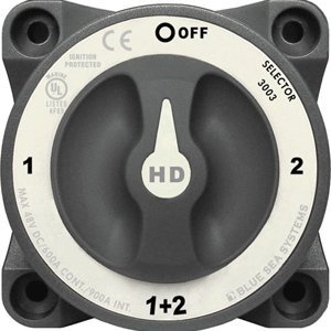 Blue Sea Systems 3003 HD-Series Battery Switch Selector with Alternator Field Disconnect