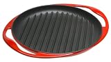Le Creuset Red Round Grill Pan 10 