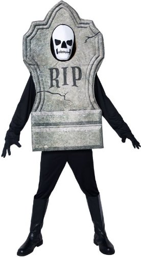 Gravestone 3D Foam Suit w/ Mask Adult Costume