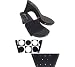 Onesole Women's Traveler Soft Step Sandals,Black/Multi Dot,8 M