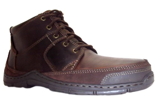 Hush Puppies Mens Thermal Dark Brown Leather Ankle Boots