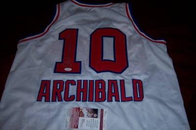 Nate Archibald Autographed Jersey - Kings hof Jsa coa - Autographed NBA Jerseys