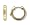 Diamond Gypsy-Setting Hoop Earrings in 14k Yellow Gold (with Safety Lock)
