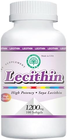 1 Bottle Soy Lecithin, 1200mg, 100 Softgels from All Nature Pharmaceuticals, Inc.