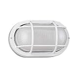 Sea Gull Lighting 8326-15 Single-Light Piedmont Outdoor Wall Lantern with Frosted Ribbed Glass, White Powder Coat
