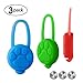 ULwysd Dog Collar Light, Waterproof Silicon LED Dog Collar Safety Night Walking Lights for Dog and Cat - Batteries Included. (3 Pack)