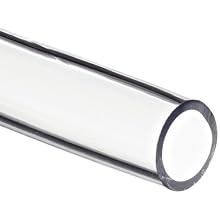 Dynalon 610855-09 Transparent Vinyl Food Grade Tubing, 5/16" ID, 7/16" OD, 2000 psi, 50' Length