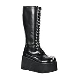 DARE-209, 4'' Mens Unisex Platform Knee Boots by Demonia by Shoes EHH