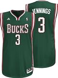 NBA Milwaukee Bucks Brandon Jennings Swingman Jersey (Hunter, Large)