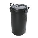 Rubbermaid 32-Gal. Wheeled Can - Black