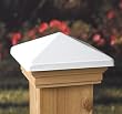 6x6 Victoria White High Point Post Cap [CAPITOL CITY LUMBER]