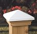 4x4 Victoria White High Point Post Cap [CAPITOL CITY LUMBER]