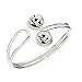Treasure Box - Silver and Diamante Toe Ring