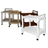 Wicker Serving Cart