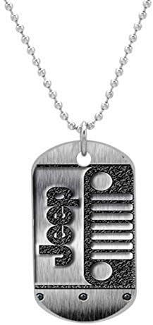 Jeep American Motor Off Road Hood Front End Engine Headlight Customized design personalized unique OvaL Dog Tag Pet Tag Cat Animal Tag necklace pendant Bead Chain