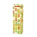 Holiday Fun Sheer & Simple Single Bottle Wine Bag w/ Red Ribbon Handle