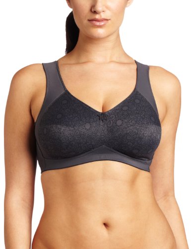 Anita Comfort Damen BH (Ohne B&uuml;gel), 5465 Entlastungs-BH Flora, Gr. 95F, Grau (anthrazit 4 Preisvergleich