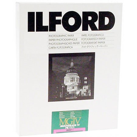 Ilford Multigrade IV FB Fiber Based VC Variable Contrast Doubleweight Black & White Enlarging Paper - 11x14" - 50 Sheets - Matte Surface for printing from conventional negatives and from XP2 SUPER negatives