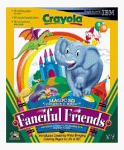 Crayola Magic 3-D Coloring Book Fanciful Friends Ages 3-7