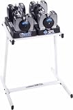 Stamina 25-Pound Versa-Bell Adjustable Dumbbell Pair and Stand