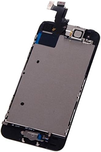 Wefix Black iphone 5S LCD display Touch Screen Glass Digitizer Assembly With Spare Parts (Home Button & Camera & Flex Cable) for iPhone 5S +Free Tools