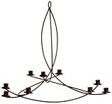 HomArt Odeon Wrought Iron Candle Chandelier