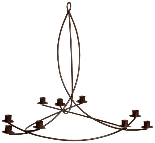 HomArt Odeon Wrought Iron Candle Chandelier