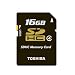 Toshiba SDHC Memory Card - 16GB