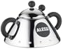 Alessi Michael Graves Sugar Bowl with Spoon Black