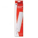 (Price/EA)Tunnel Cable Organizer, Desk/Wall Mountable, Beige