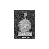 Stanford Cardinal Solid Sterling Silver ''STANFORD'' Basketball Pendant