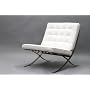 Barcelona Chair by Mies van der Rohe - White Leather (single seat)