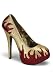 Women's 5 3/4 Inch Concealed Platform Pump With Rhinestone Flames