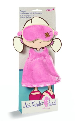 Imagen 1 de Nici 33236  - Muñeca camisón con una máscara para dormir para mini muñeca de Lina [importado de Alemania]