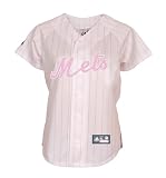 MLB Jose Reyes #7 New York Mets Women's Replica Jersey (small/white & pink)
