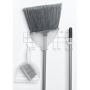 ClosetMaid Broom and Mop Holder, White #3462 by 