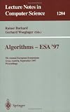 Algorithms - ESA '97: 5th Annual European Symposium, Graz, Austria, September 15-17, 1997. Proceedings (Lecture Notes in Computer Science)
