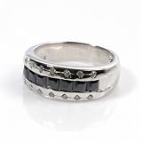 Sterling Silver Ring with Clear CZ - Size: 6-9