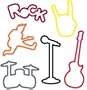 Silly Bandz Rock Bandz- 48 Pack