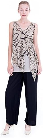 LOLA MODA SET 3 PCS ASYMMETRIC OUTER, TOP INNER, CLASSIC PANT IOCO [HISET26]