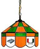 14 Executive Swag Hanging Lamp Light University of Miami Hurricanes - Free Shipping