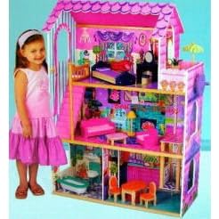 Kidkraft Wooden Dollhouse with Furniture and Working Elevator by item_name