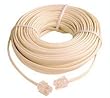 50 Ft Telephone Extension Cord Phone Cable Foot Ivory